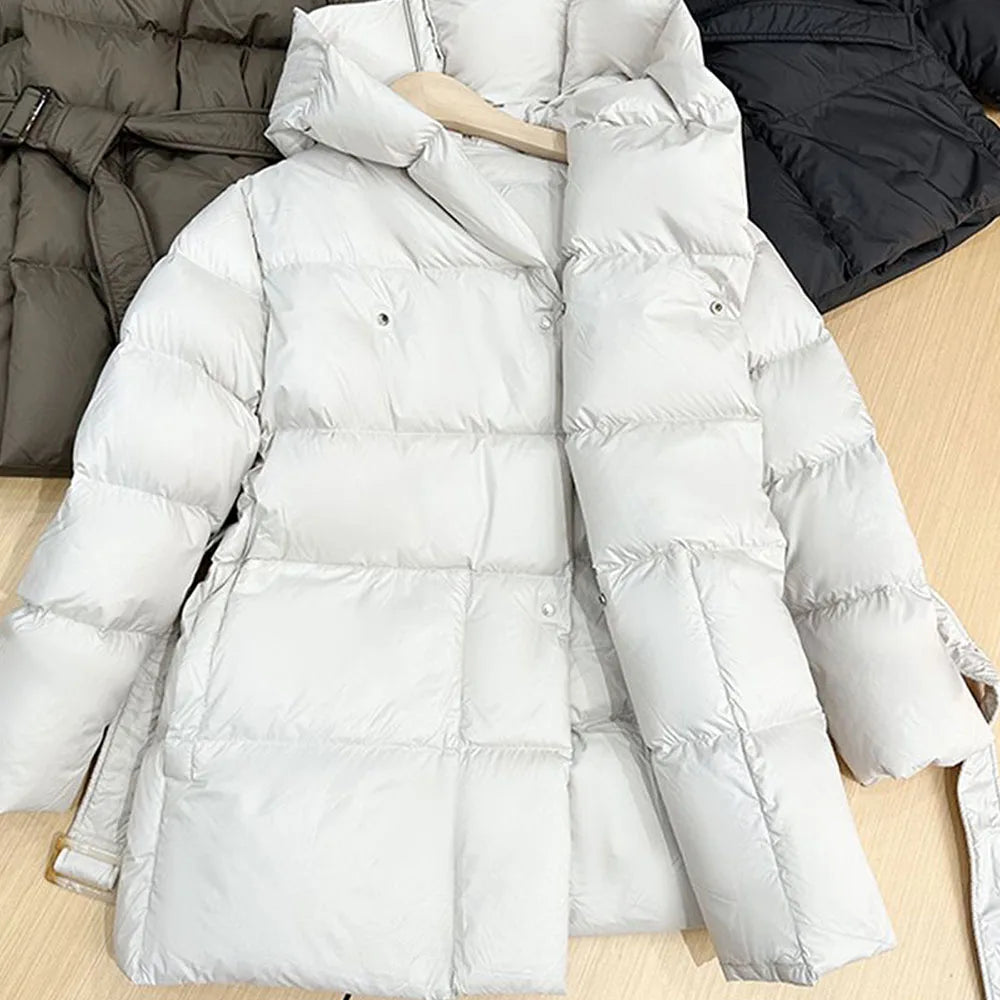 Chaqueta acolchada con cinturón | Eira