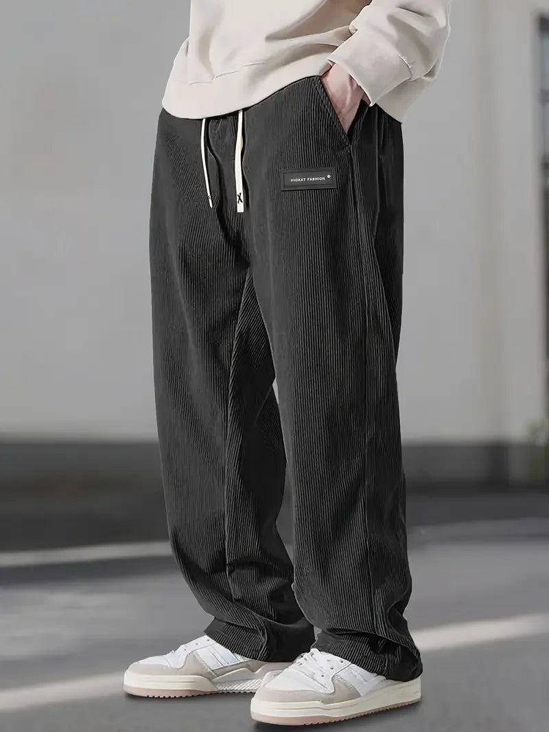 Pantalón de pana relaxed fit con cintura elástica | Hiro