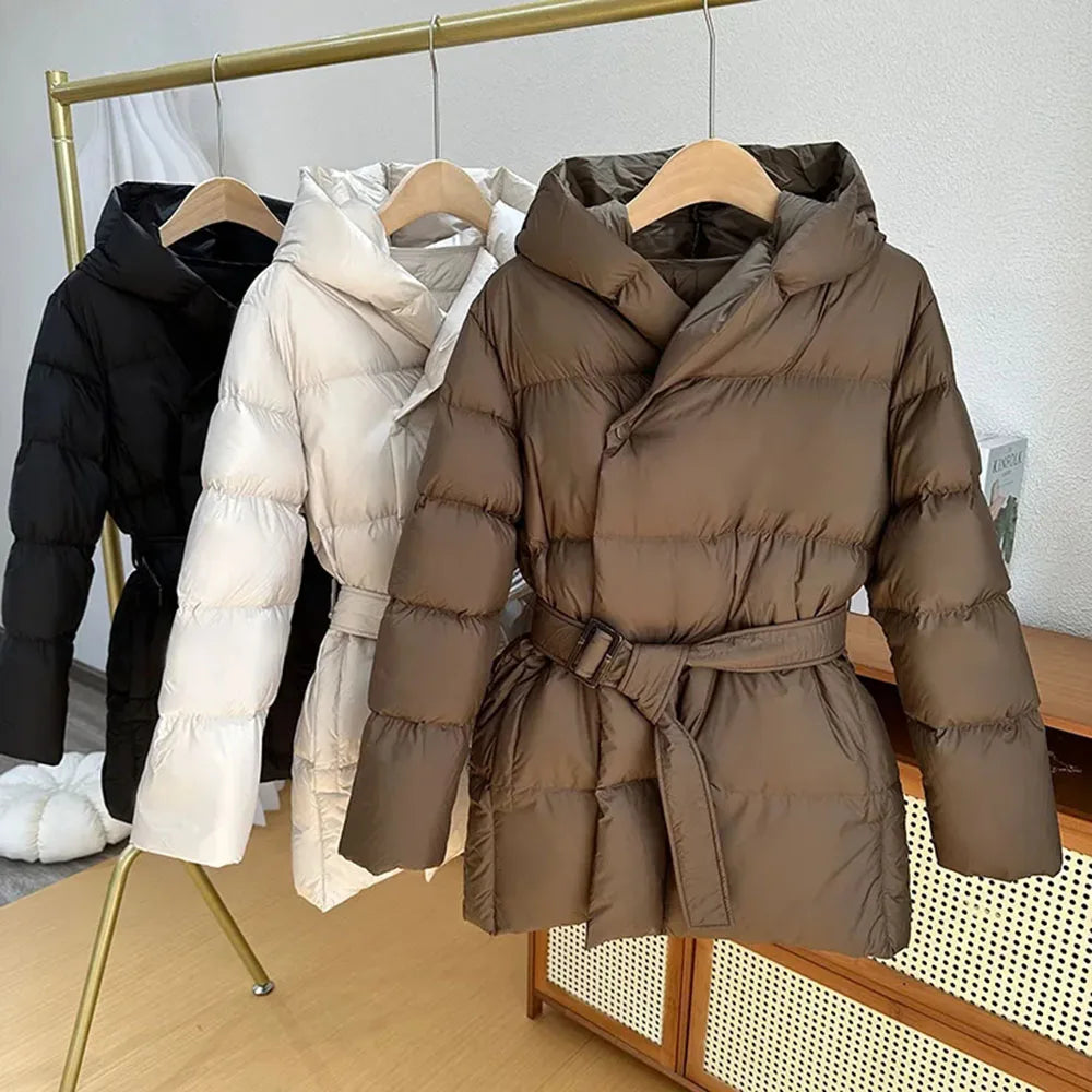 Chaqueta acolchada con cinturón | Eira