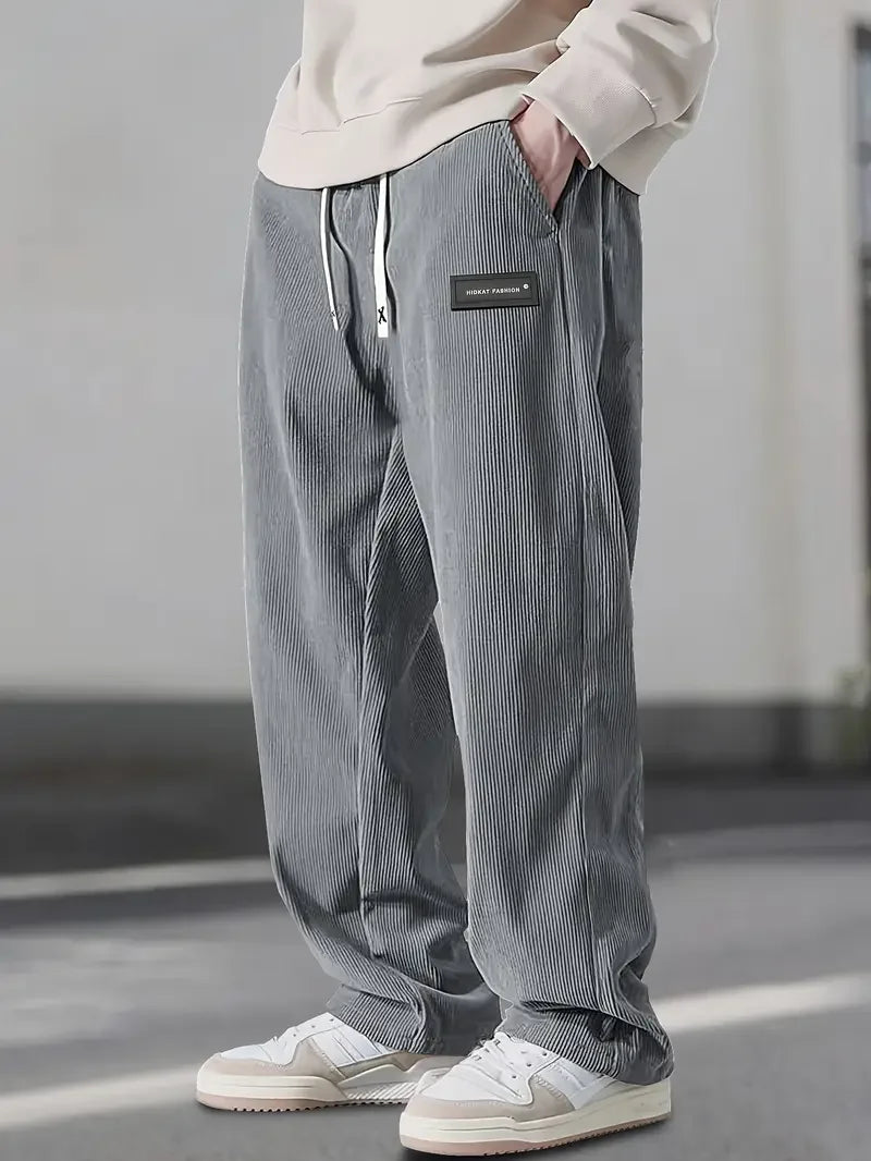 Pantalón de pana relaxed fit con cintura elástica | Hiro
