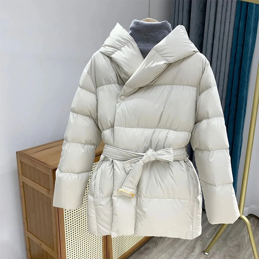 Chaqueta acolchada con cinturón | Eira