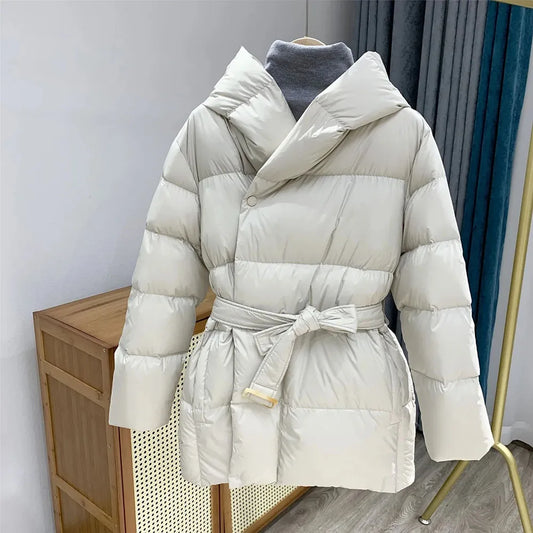 Chaqueta acolchada con cinturón | Eira