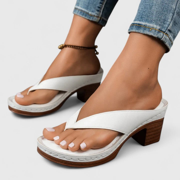 Sandalias de tacón con pala cruzada | Sabela