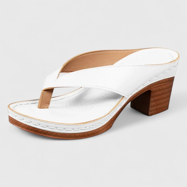 Sandalias de tacón con pala cruzada | Sabela