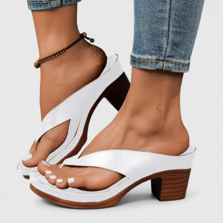 Sandalias de tacón con pala cruzada | Sabela