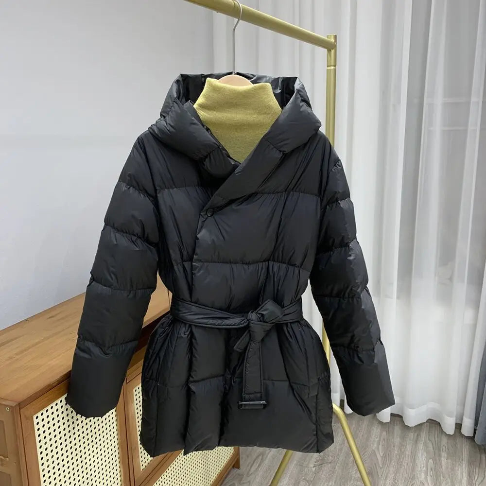 Chaqueta acolchada con cinturón | Eira