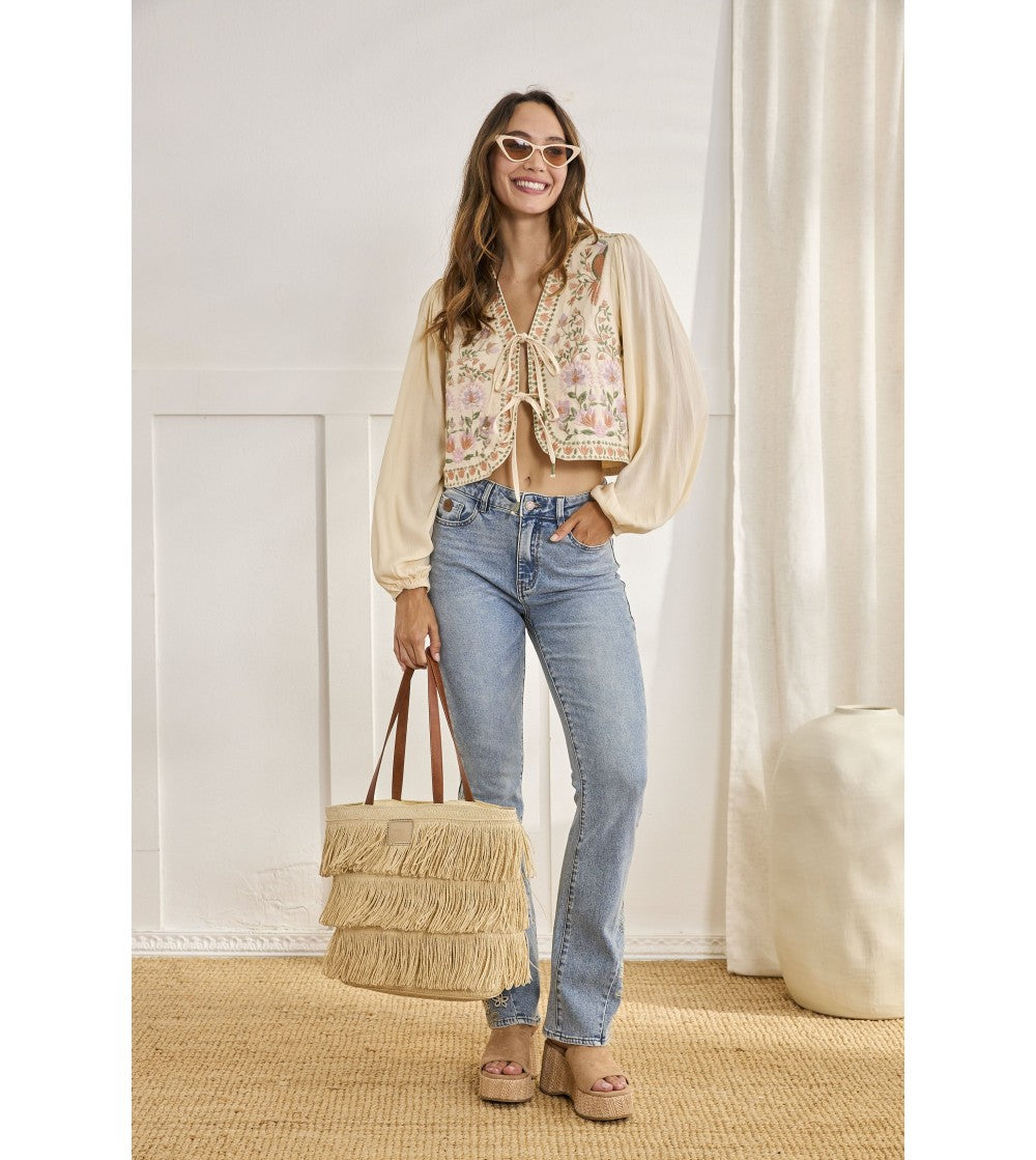 Blusa bordada floral | Alina