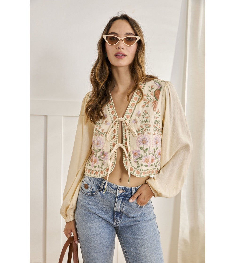 Blusa bordada floral | Alina