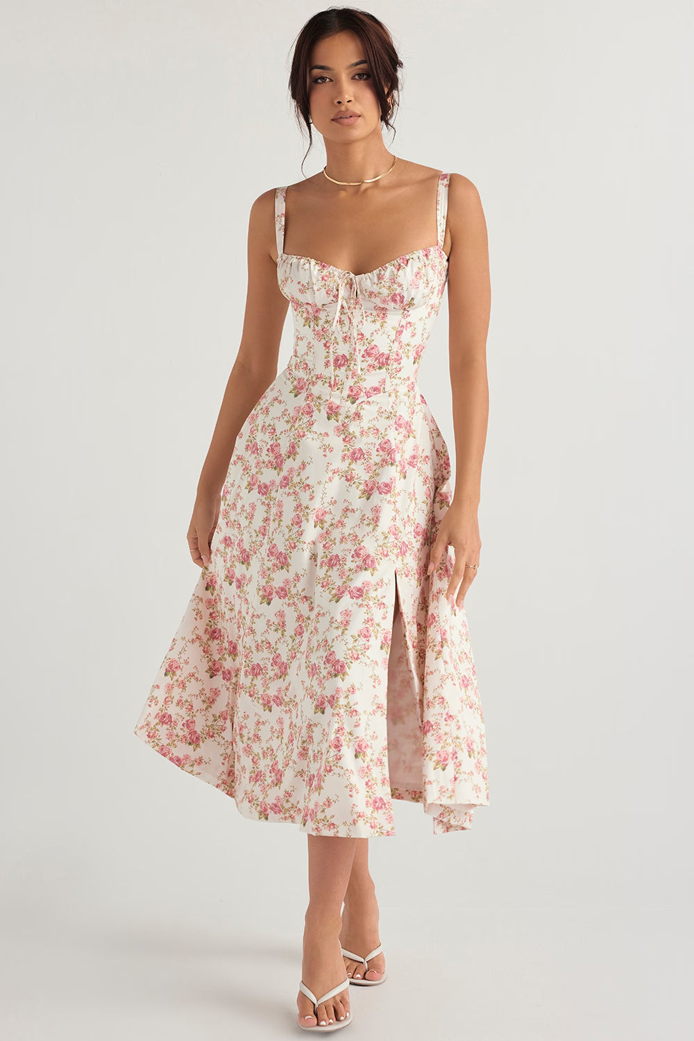 Vestido floral midi | Carmen