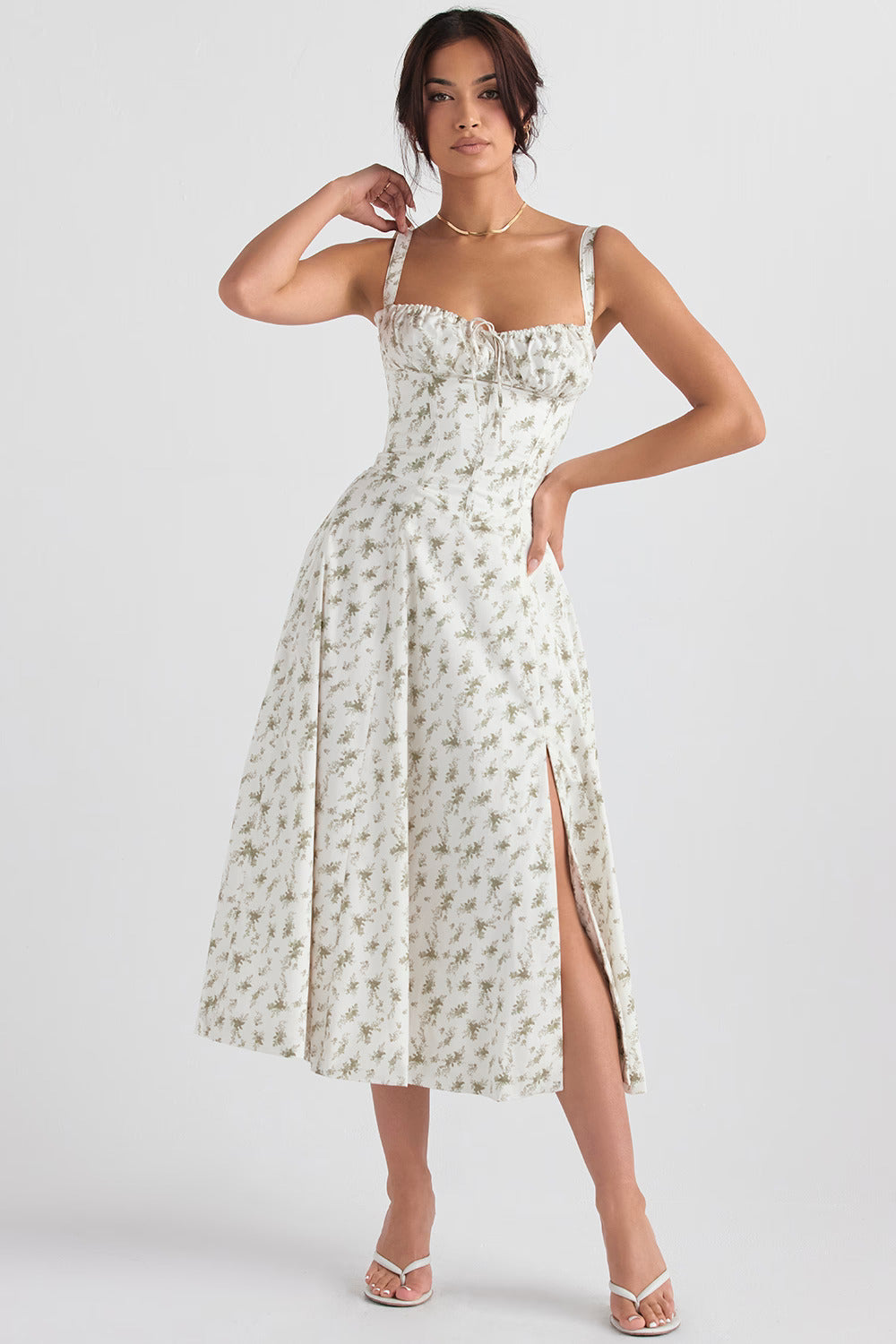 Vestido floral midi | Carmen