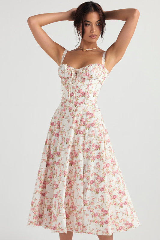 Vestido floral midi | Carmen