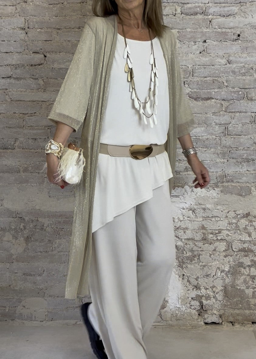 Kimono de lurex midi | Clea