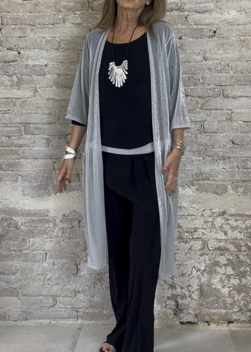 Kimono de lurex midi | Clea