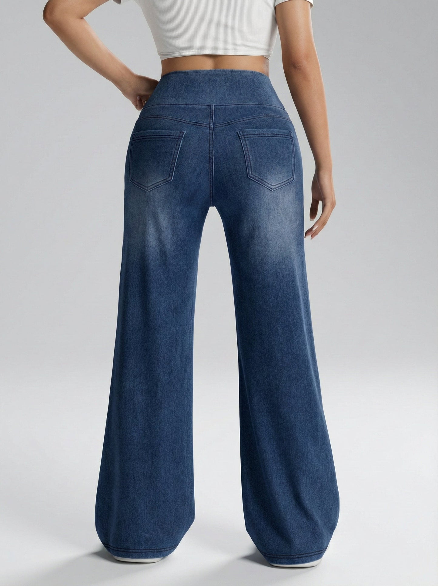 Pantalón denim de cintura alta | Alira