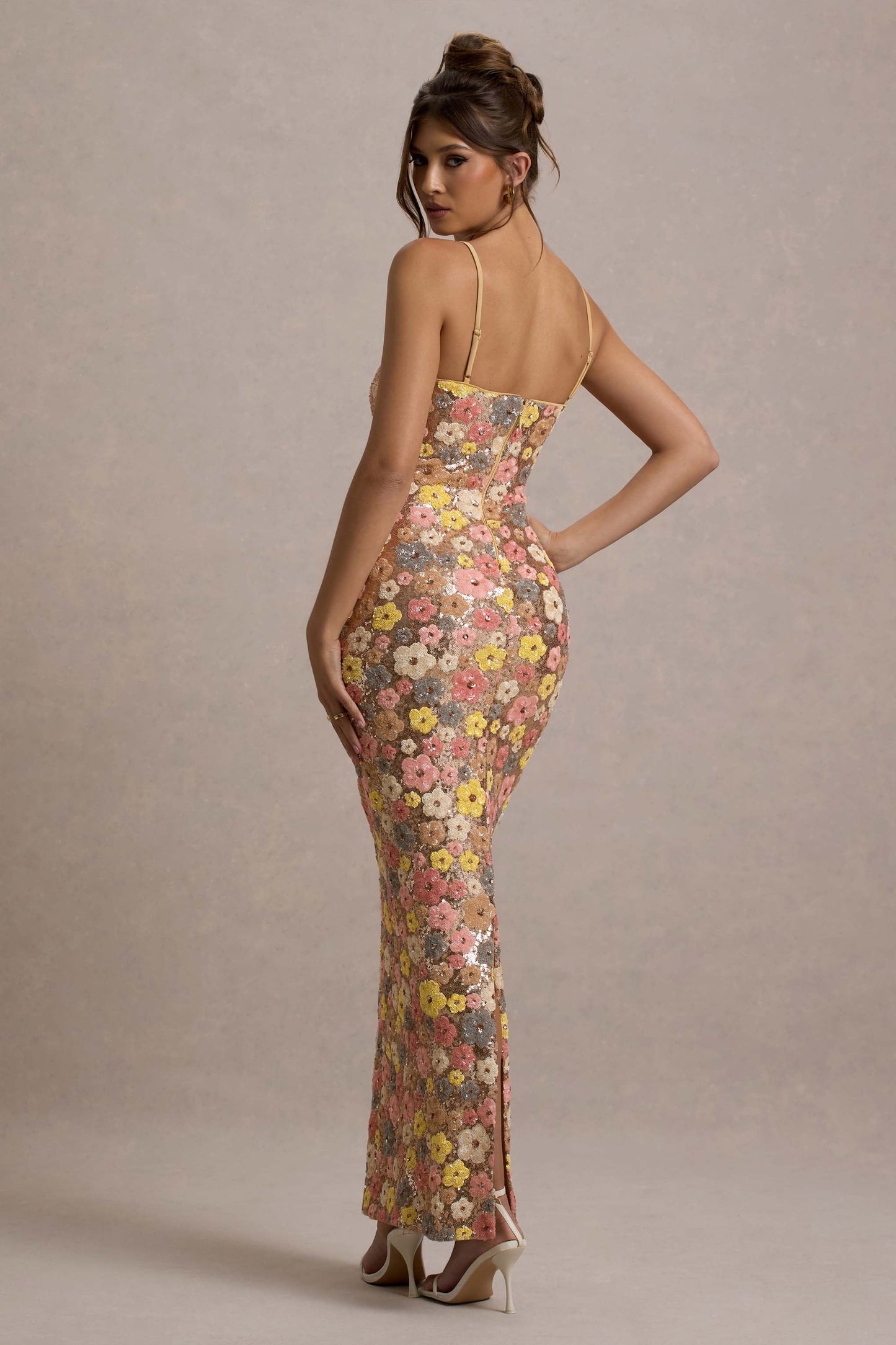 Vestido largo con estampado floral | Naomi