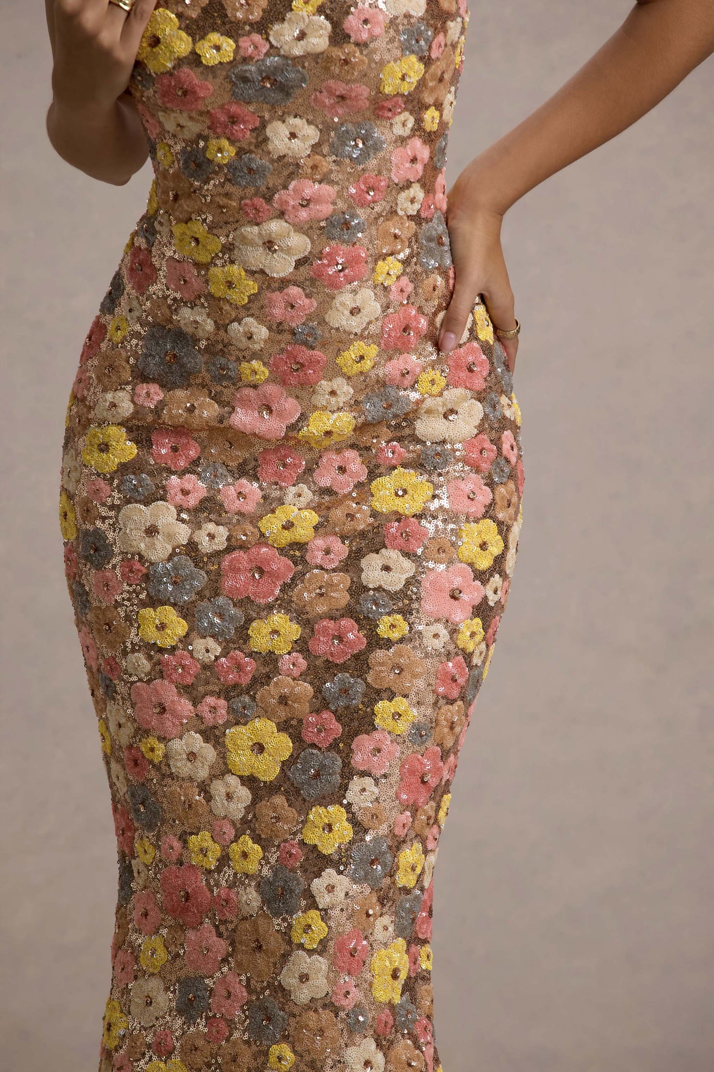 Vestido largo con estampado floral | Naomi