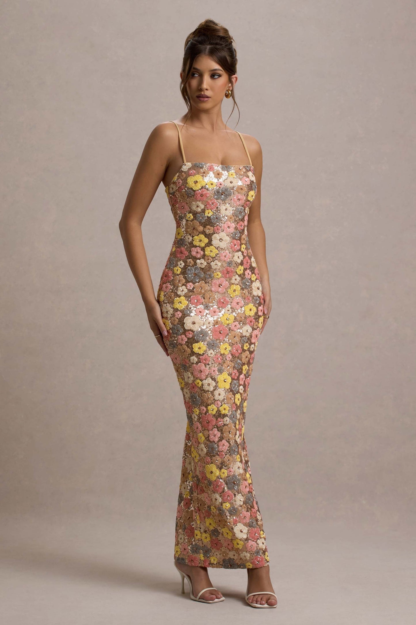 Vestido largo con estampado floral | Naomi