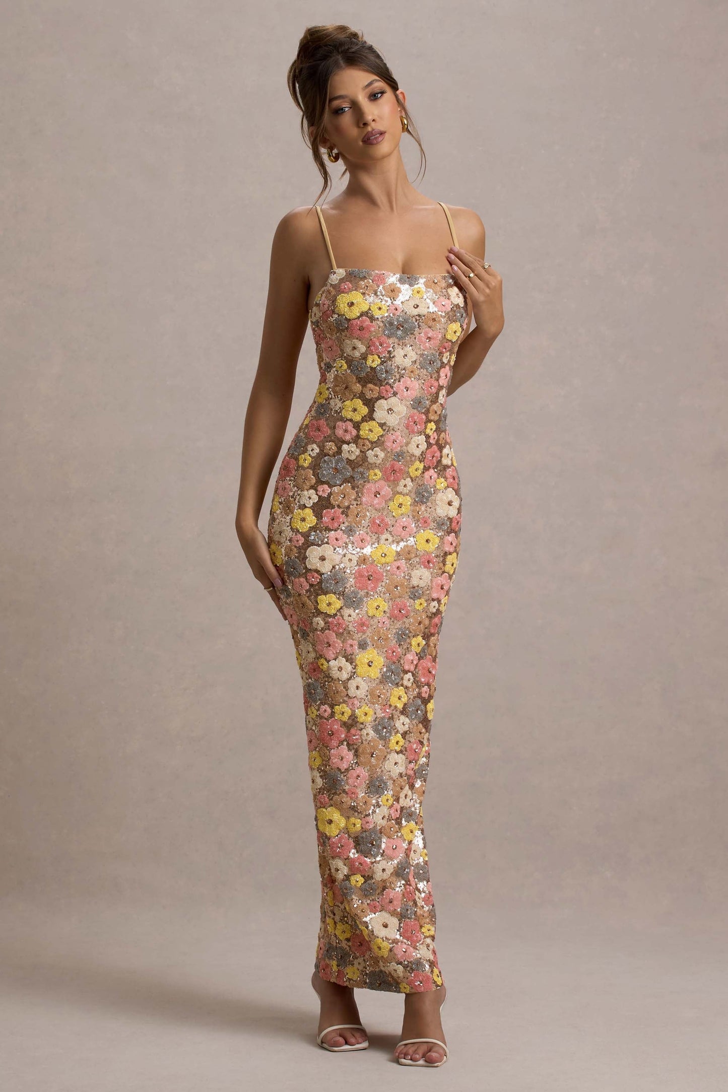 Vestido largo con estampado floral | Naomi