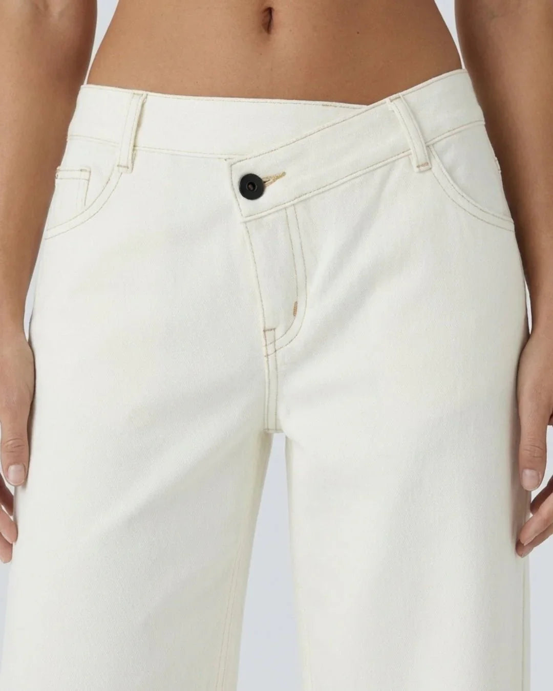 Jeans anchos de tiro bajo | Kaia