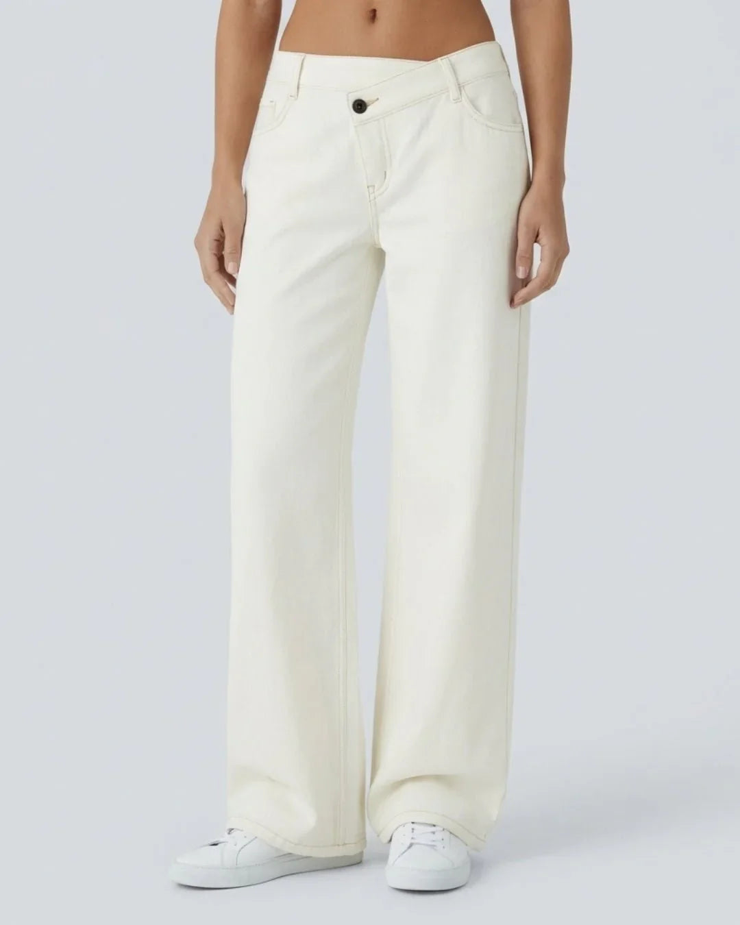 Jeans anchos de tiro bajo | Kaia