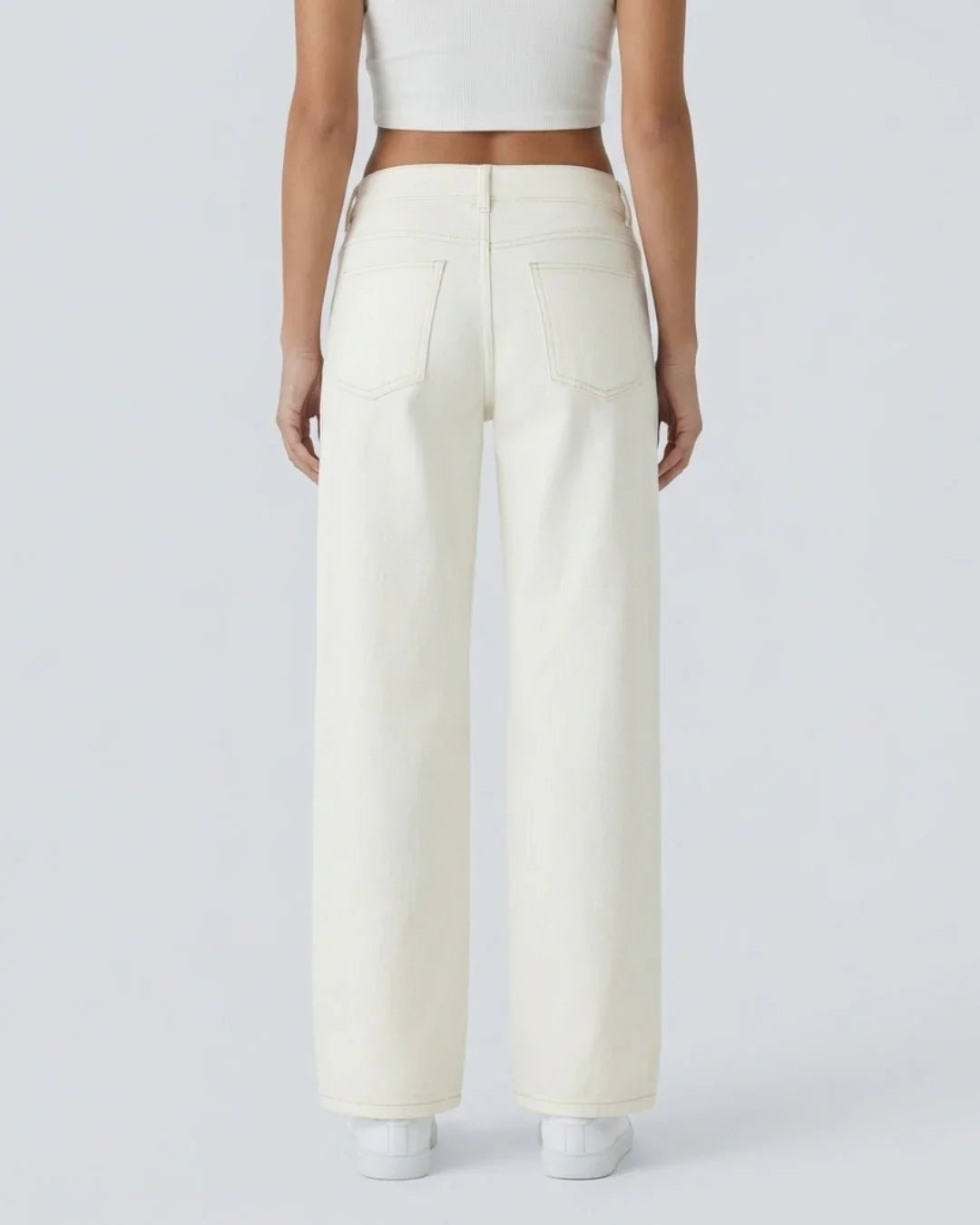 Jeans anchos de tiro bajo | Kaia