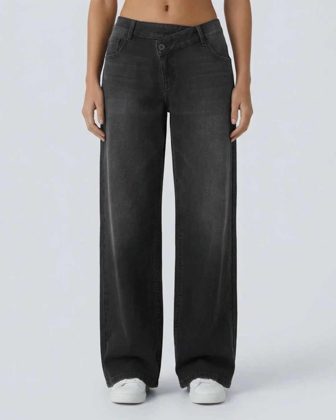 Jeans anchos de tiro bajo | Kaia