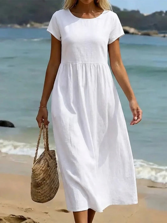 Vestido midi fluido de elegancia atemporal | Gabriela